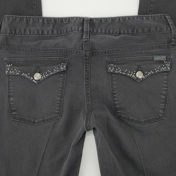 Guess Sarah Fit Mid Rise Bootcut Jeans Blk Size 31 - Picture 4 of 12